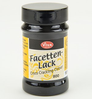 Facetten/craqueleerLackSchwarz250mlVivaDecor